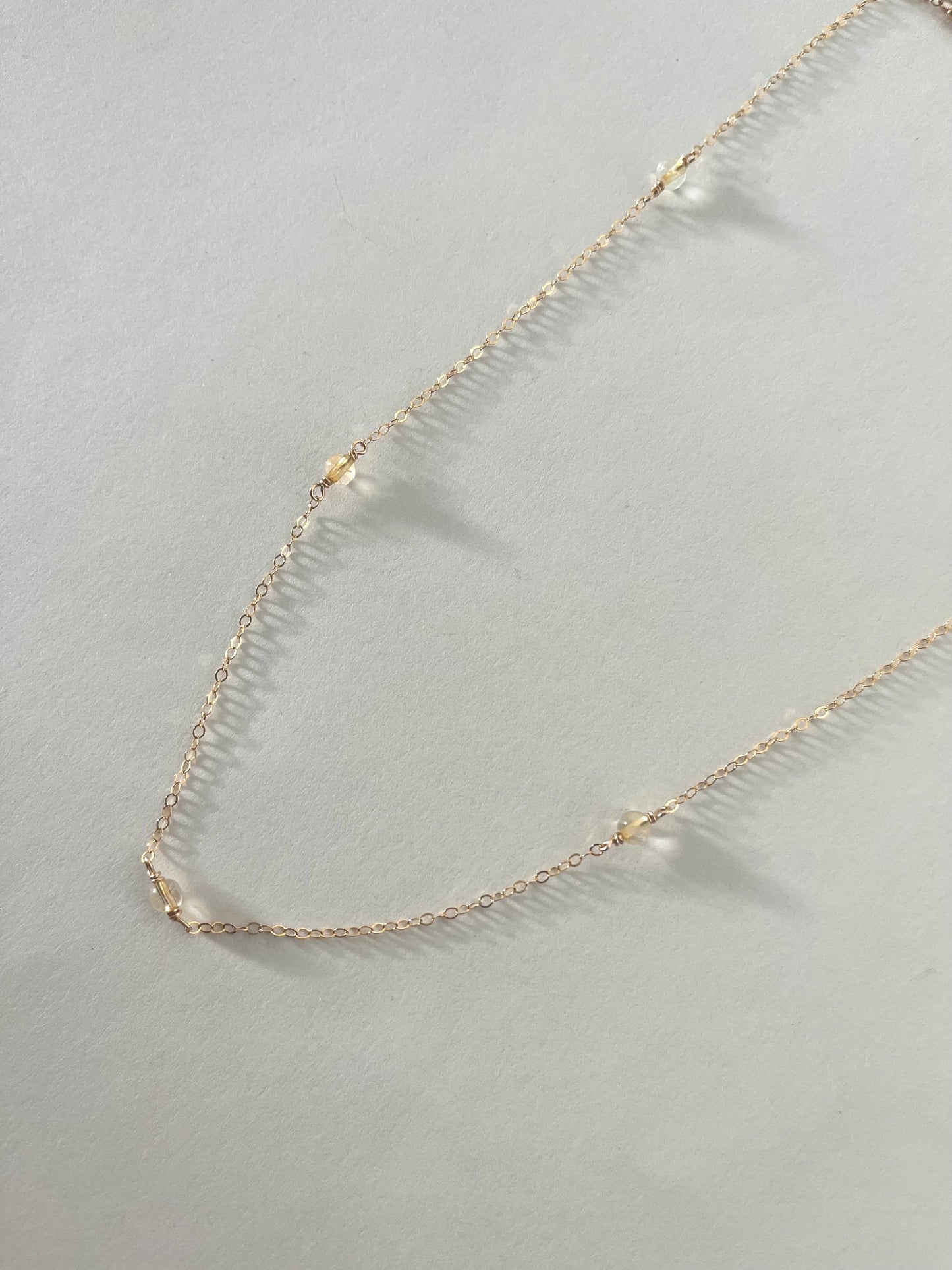 Lux Necklace - Citrine