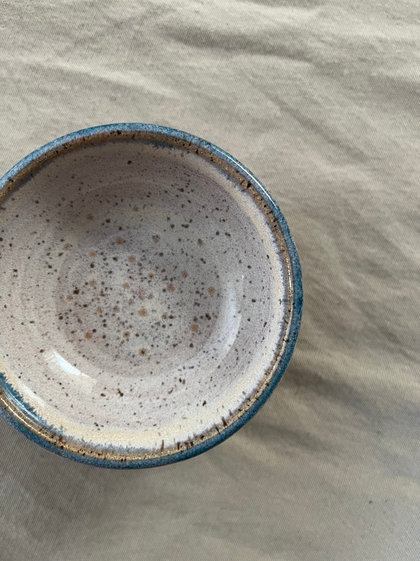 ceramic mixing bowls - teal