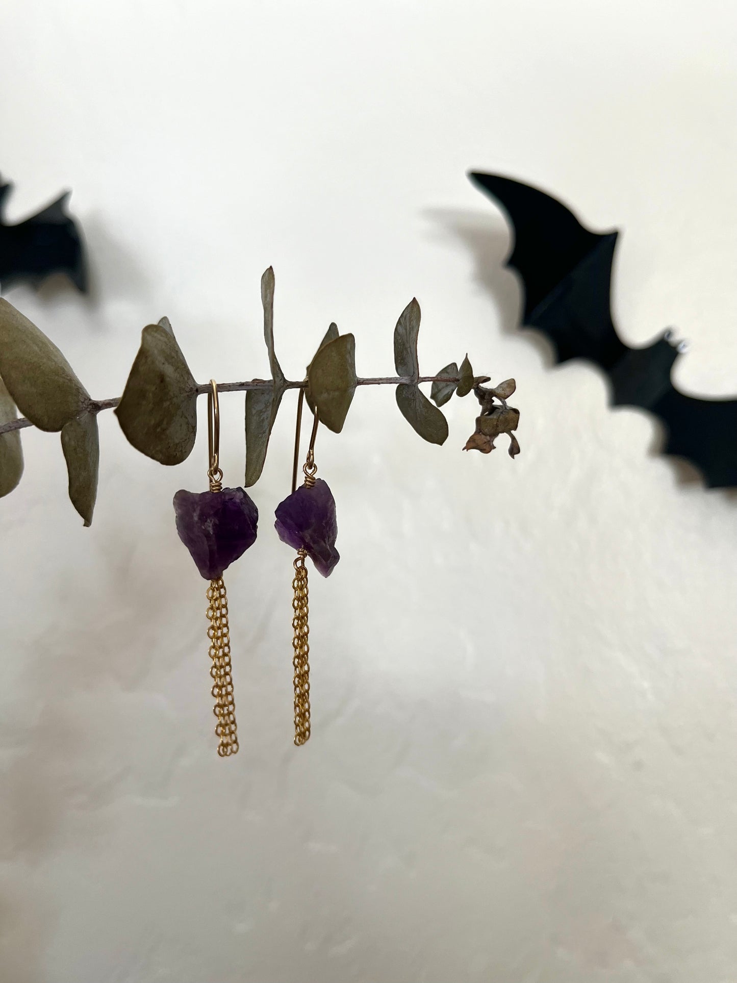 Ritual earrings - Amethyst