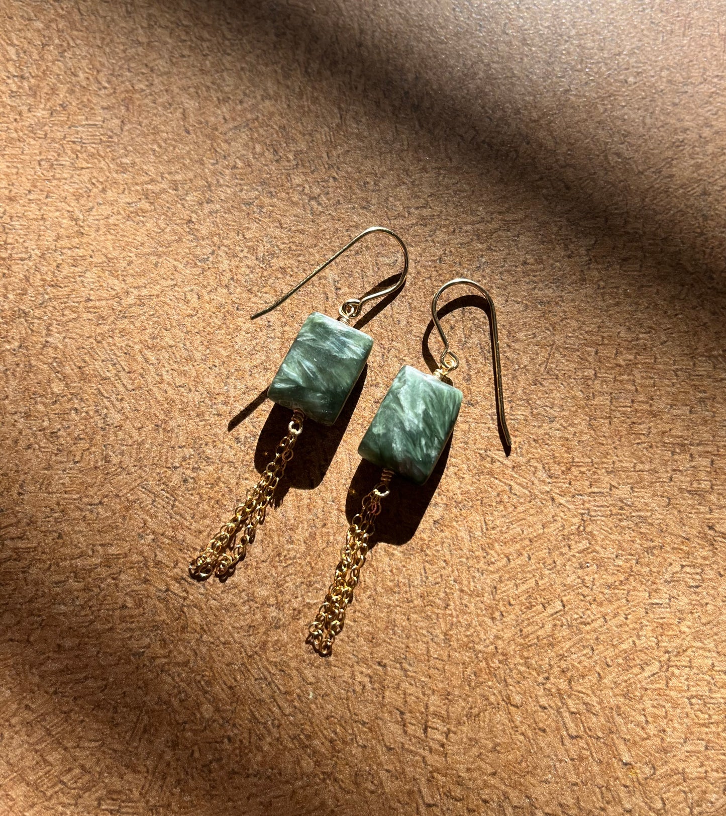 Ritual earrings - Seraphinite