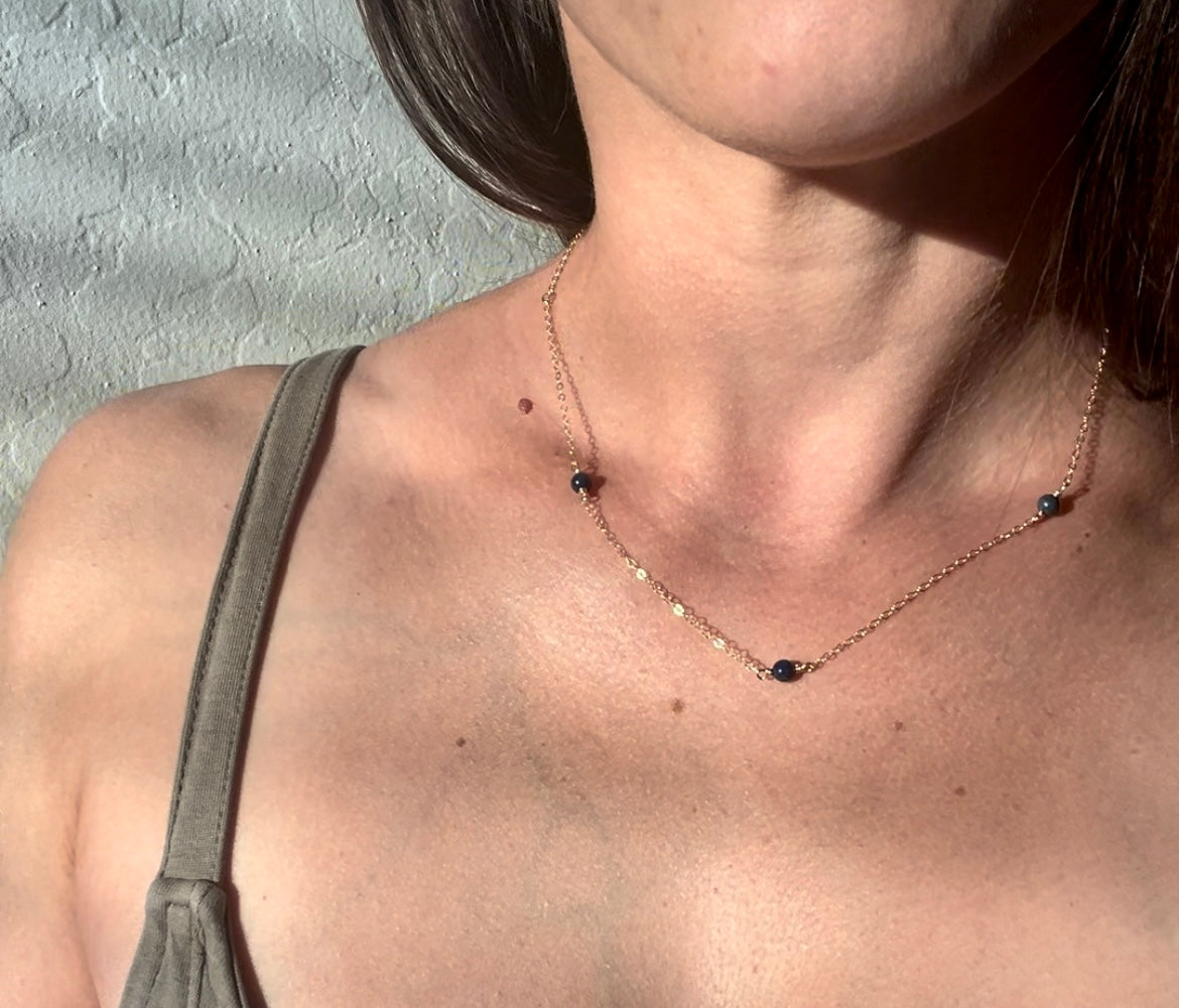 Lux Necklace - Lapis Lazuli