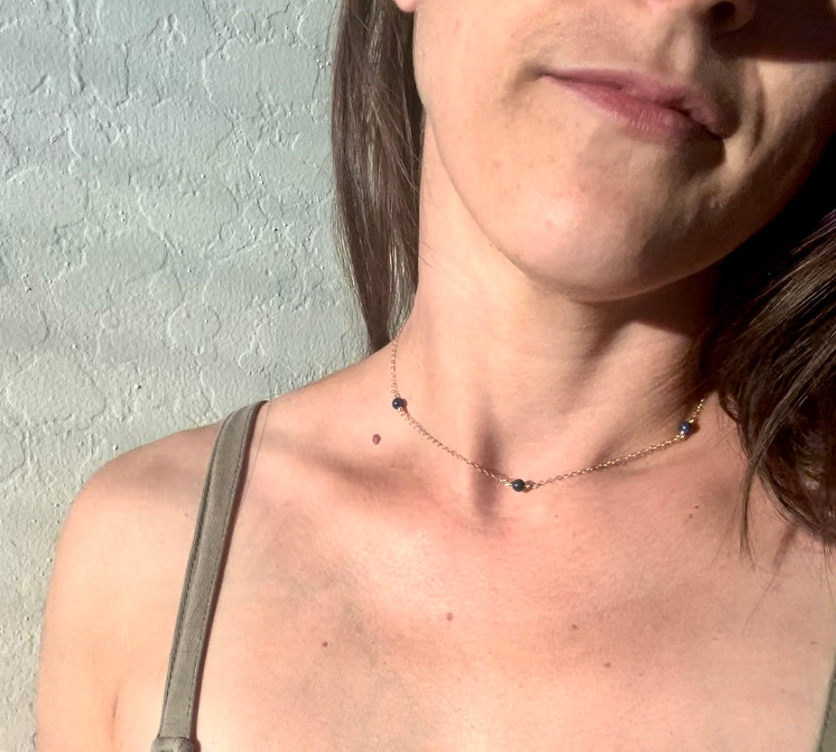 Lux Necklace - Lapis Lazuli