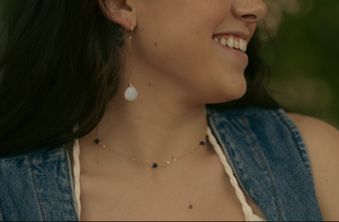 Lux Necklace - Lapis Lazuli