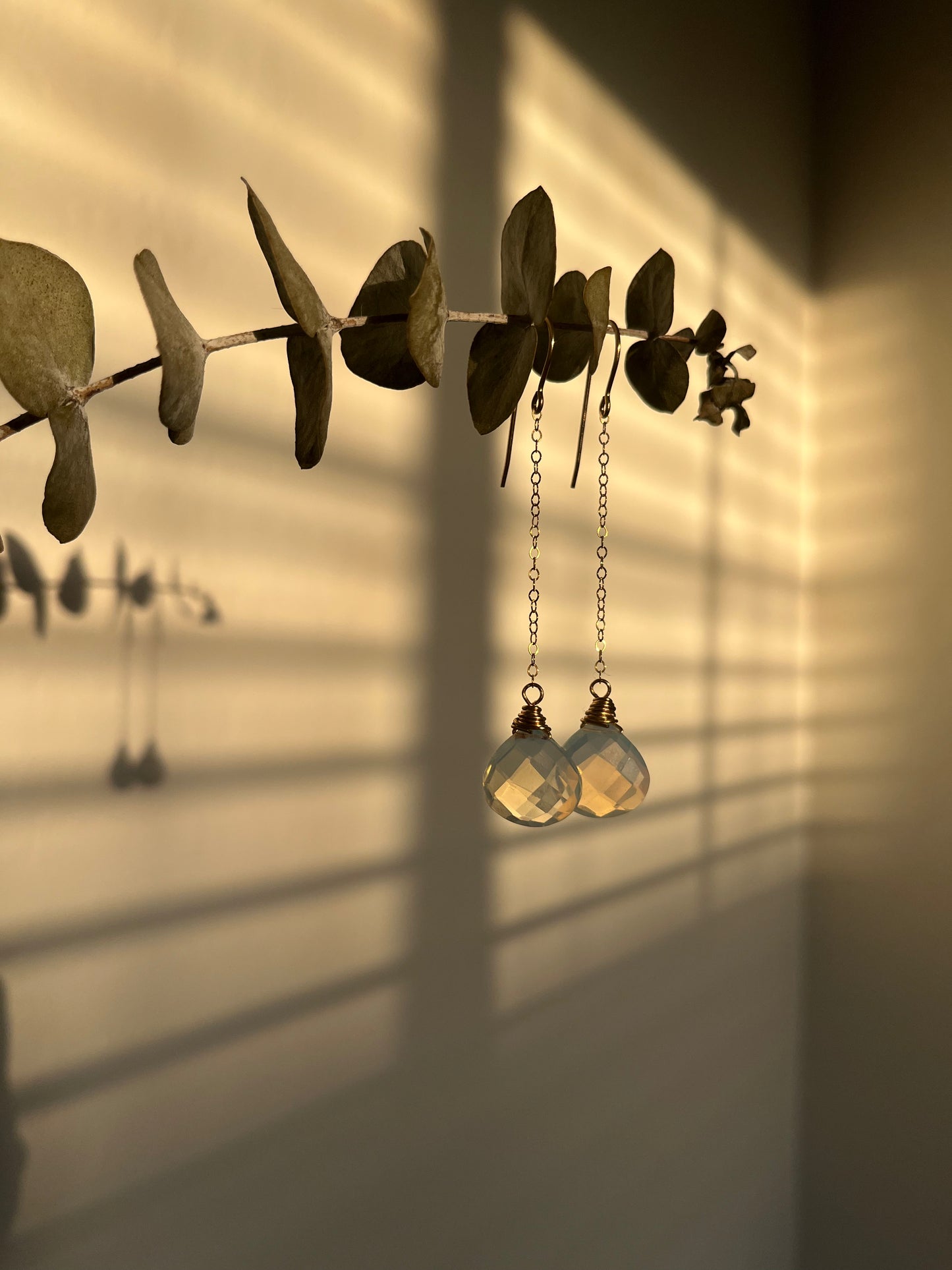 Opal Droplet Earrings