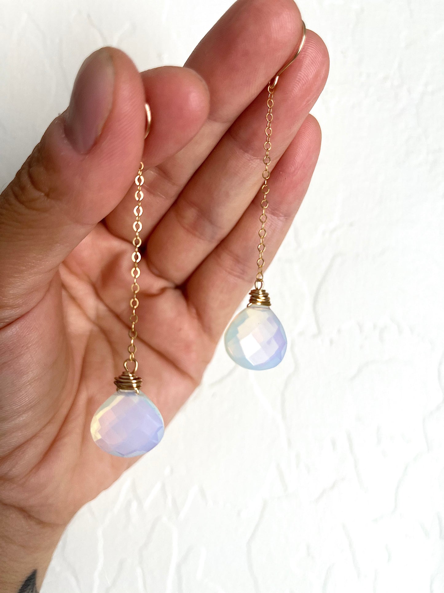 Opal Droplet Earrings