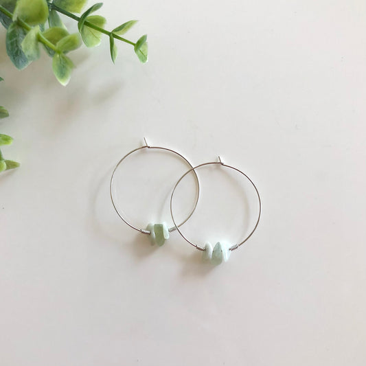 Jade Drop Hoops